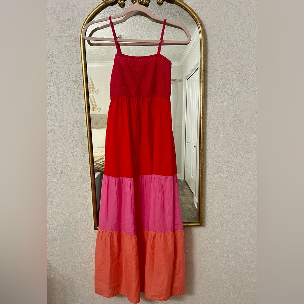 •SOLD• LOFT color block maxi dress